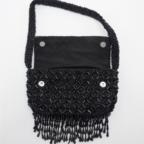 Black beaded purse - Picture 4 of 5